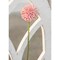 Artificial Pom Pom Stem White Flower Spray Spring Bouquet Accent Set of 4